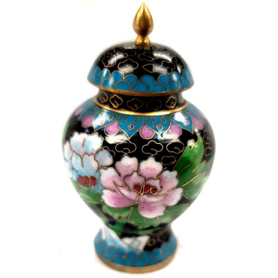 CLOISONNE BOX16 2"X2.75" BLACK